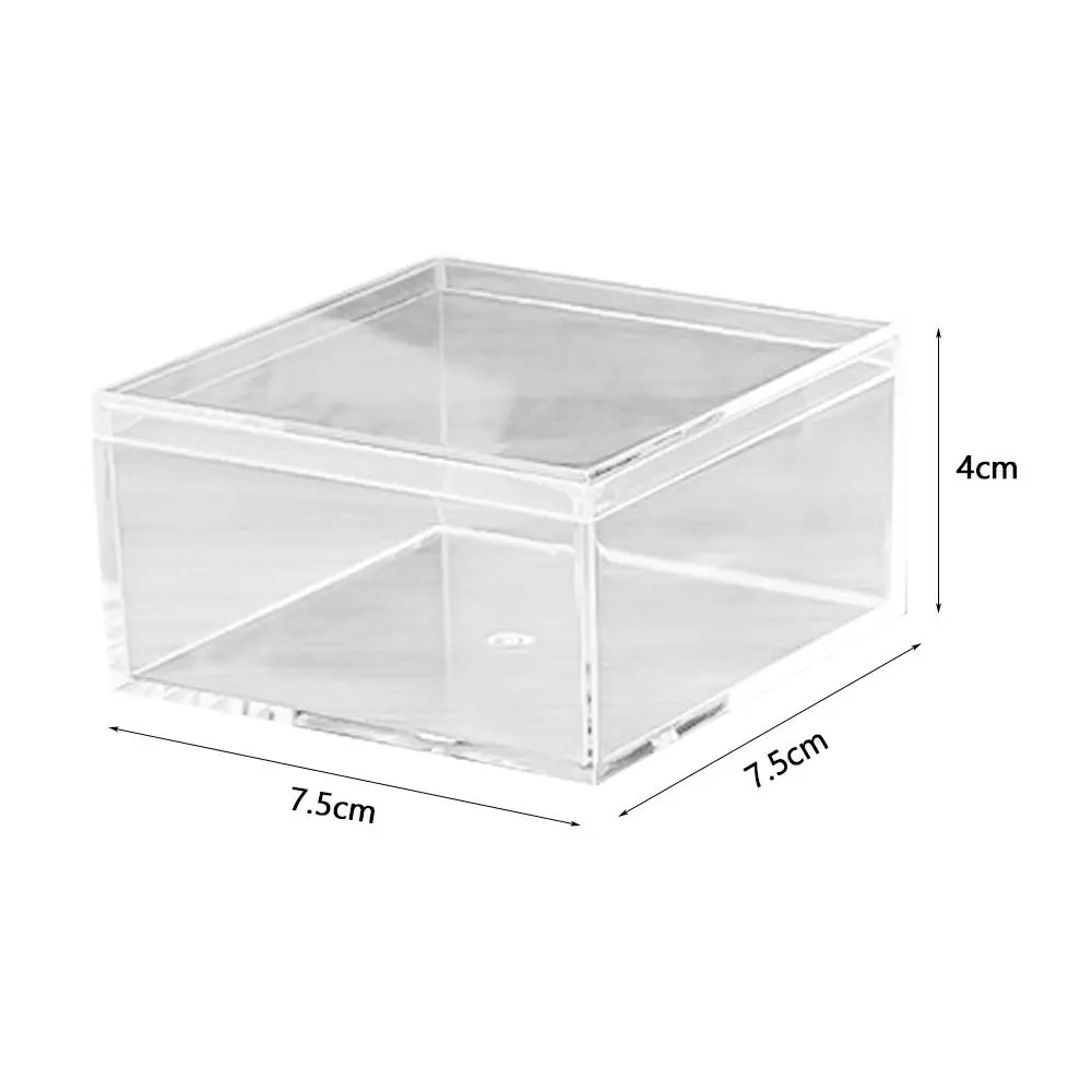

New Multi Size Storage Box High Transparency Thickened Transparent Box Protection Showcase with Cover Food Gift Packaging Home