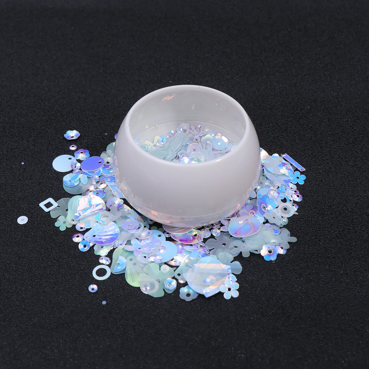 

2 Pack Glass Bottle Bead Pieces Accessories Sequins Jewelry Making Beads Beading