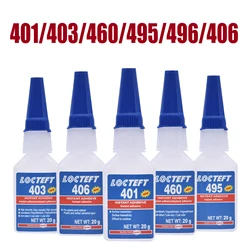 20g 401 Super Glue 403 406 460 495 496 for Metal Plastic Rubber Wood Paper Ceramics Glass Instant Dry Adhesive