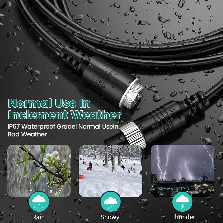 4 Pin Aviation Extension Video Cable 5M/10M/15M/20M for Truck Bus Monitor Camera Connection for AHD Rear View Reverse Cameras