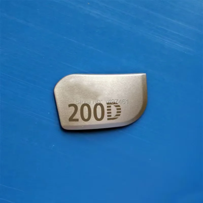 Silver Body emblem Logo name plate Repair part For Canon EOS 200D ; Rebel SL2 ; Kiss X9 SLR