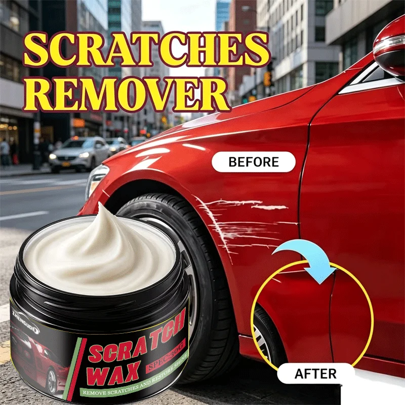 Car Scratch Remover Wax Repair & Polish for Light to Moderate Scratches Swirl Marks Paint Blemishes Restores Gloss