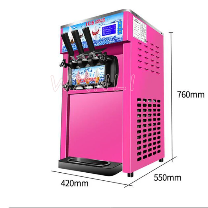 3 flavors Ice cream maker Commercial automatic ice cream machine Small soft ice cream machine 220V/110V