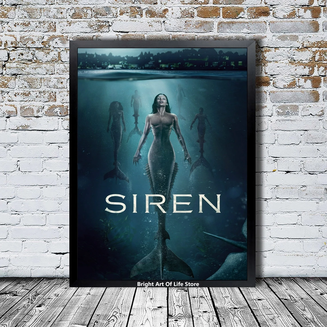 Siren Poster Star Actor TV Series Canvas Poster Photo Print Wall Painting Home Decor (Unframed)