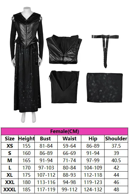 Bellatrix Cosplay Lestrange Cosplay Costume Movie Deathly Hallows Roleplay Vest Dress Belt Female Outfits Halloween Carnival