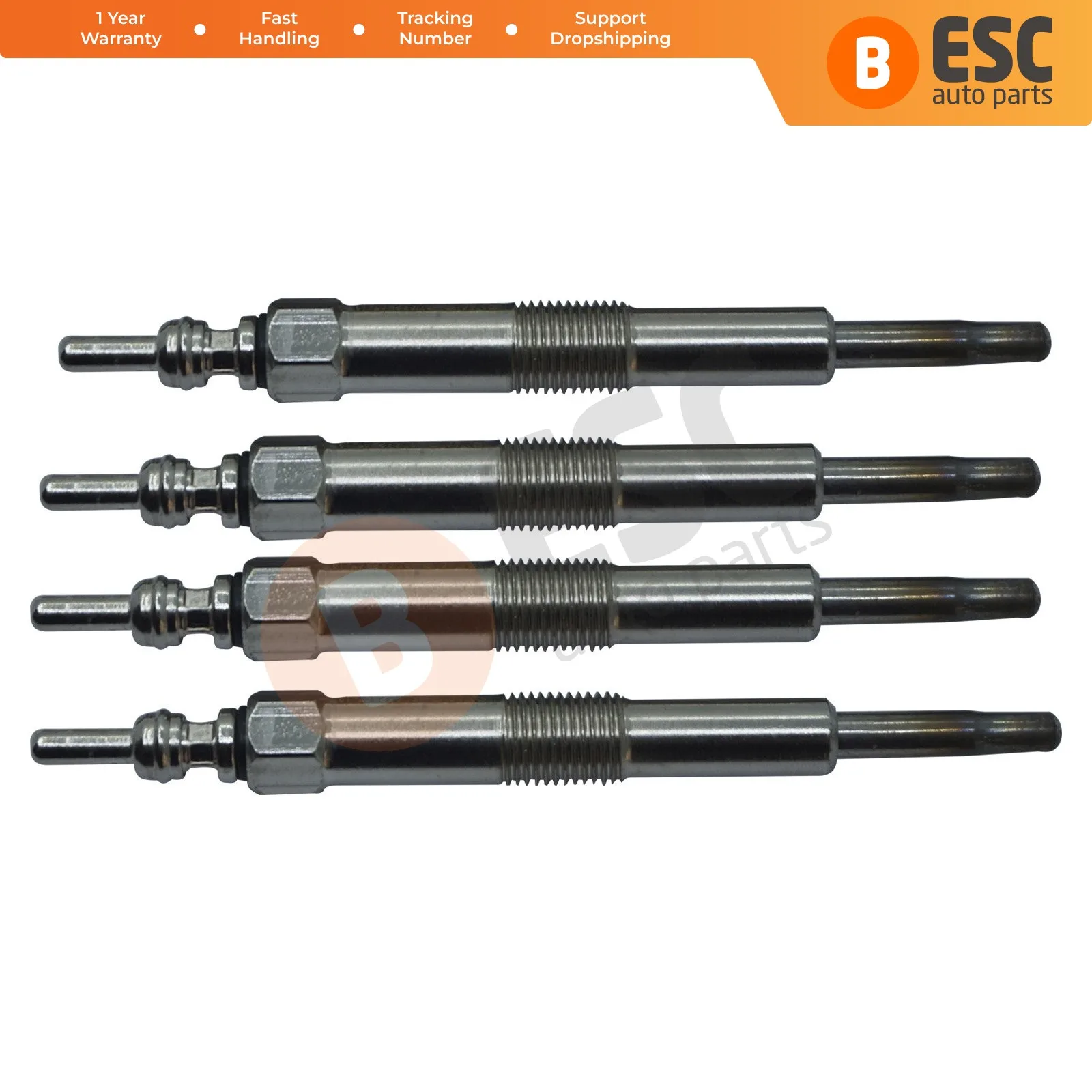 

ESC Auto Parts EGP72-1 4 Pieces Heater Glow Plug 11 Volt for Land Rover Defender Discovery ERR6066 Fast Shipment Made in Turkey