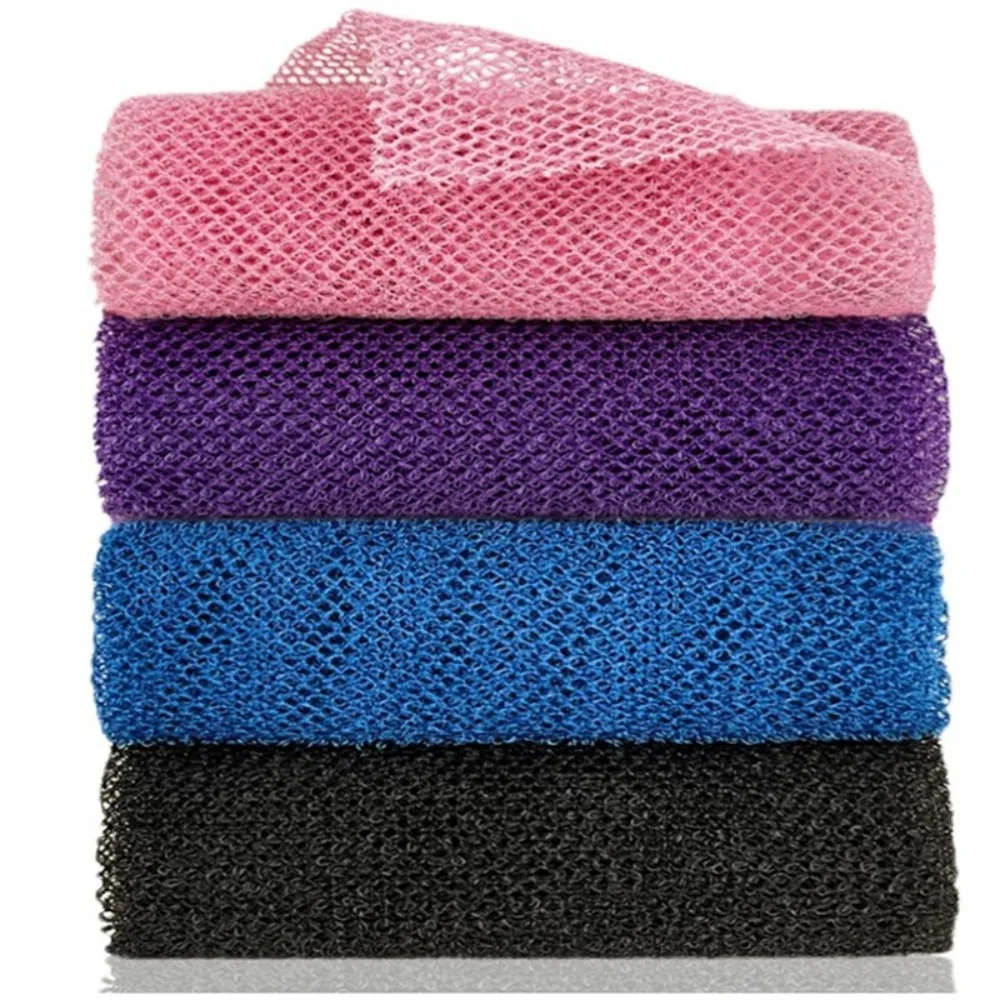Fashion Exfoliating Mesh African Exfoliating Net Sponge Back Scrubber Skin Smoother African Bath Sponge Smooth Skin Long Strip