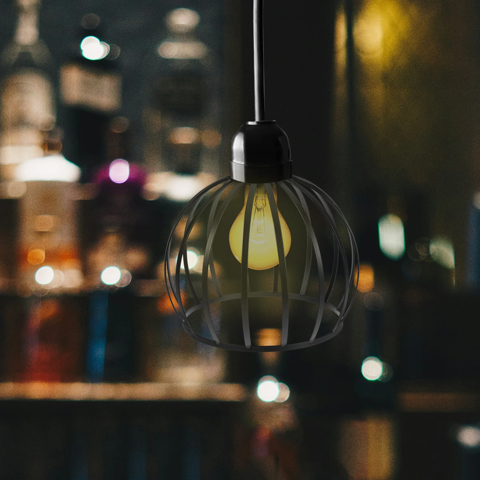 

Металлическая клетка абажур E27 форма тыквы железный абажур 10 мм отверстие потолочный светильник крышка гостиная спальня декор столовой