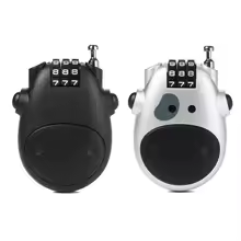 מנעול סקי וקסדות קומפקטי | מנעול קומבינציה נשלף ללא מפתח