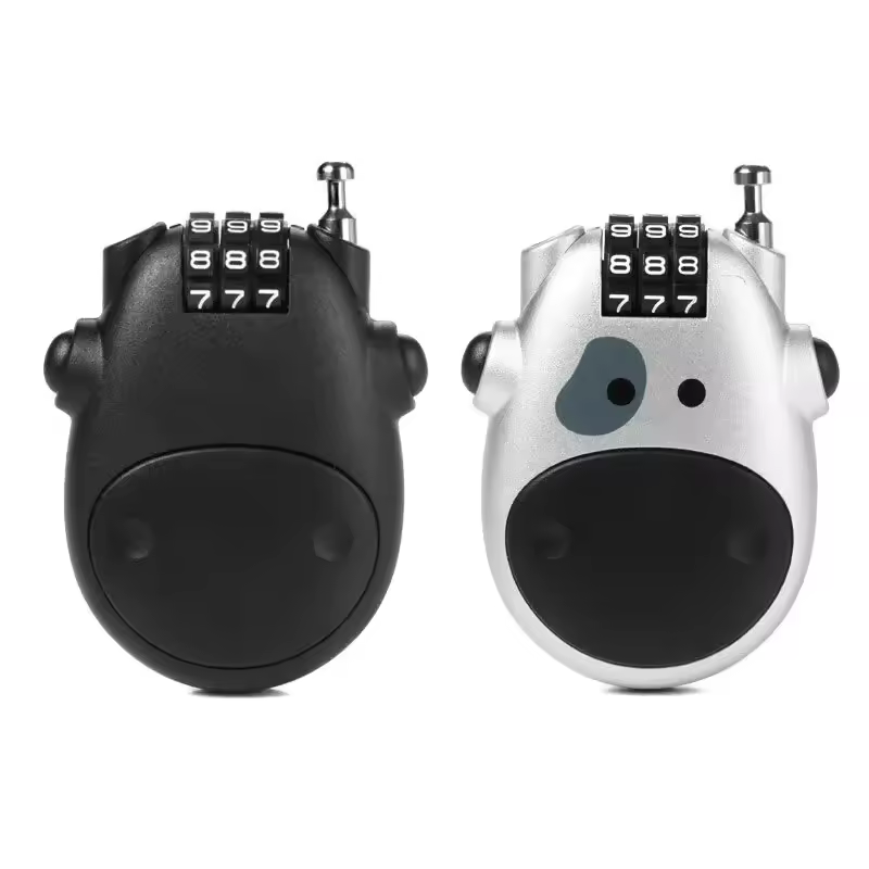 מנעול סקי וקסדות קומפקטי | מנעול קומבינציה נשלף ללא מפתח