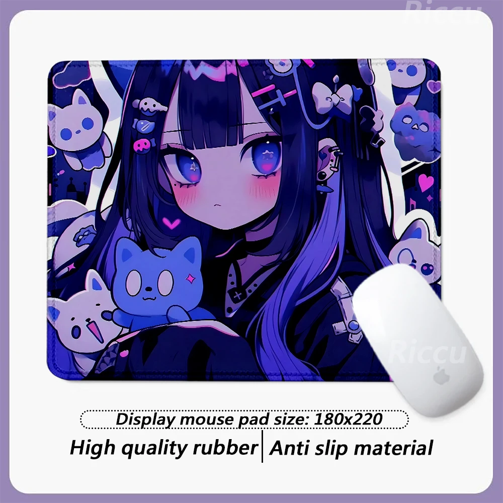 

Desktop games Anime girl Rubber Pad Small PC High definition printing desktop PC Small size Mat Large game accessories mouse pad