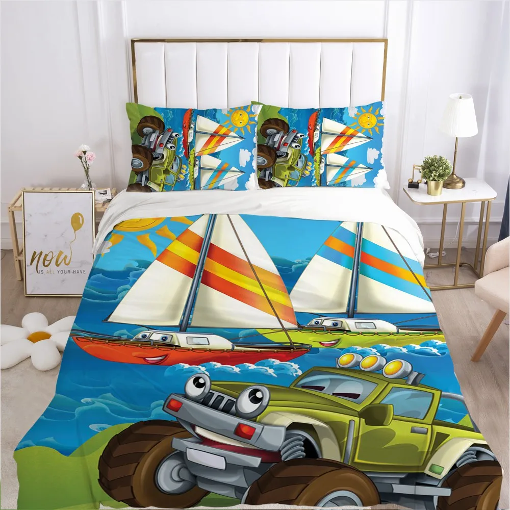 

Kids Cartoon Bedding Set for Children baby Crib Boys Duvet Cover Set Pillowcase Blanket Quilt Cover 100x120/140x210 dinosaur