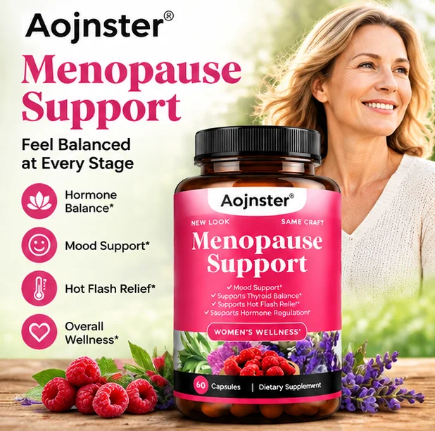 Menopause Support Capsules for Women Wellness, Herbal Dietary Supplement, Daily Nutritional Formula for Ladies Body Care