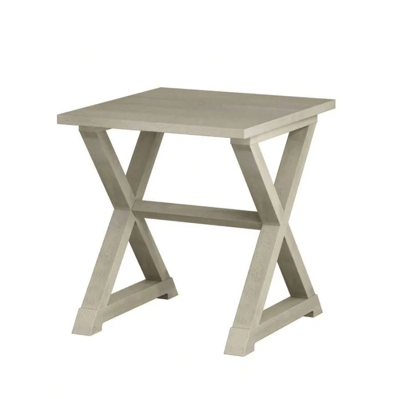 Frame End Table, Side Table With Rustic Wood Design, Living Room Accent Nightstand For Bedroom