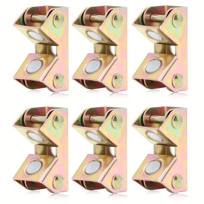 

6pcs Magnetic V-Clamp Welding Set - Stainless Steel Adjustable Angle, Manual Fixing for Pads/Boards, Welding Accessories