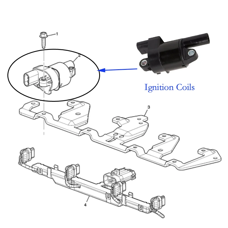Original Accessories Engine Part Ignition Coils for C11 - ESCALADE 2007-2014 OE 12699382  12573190