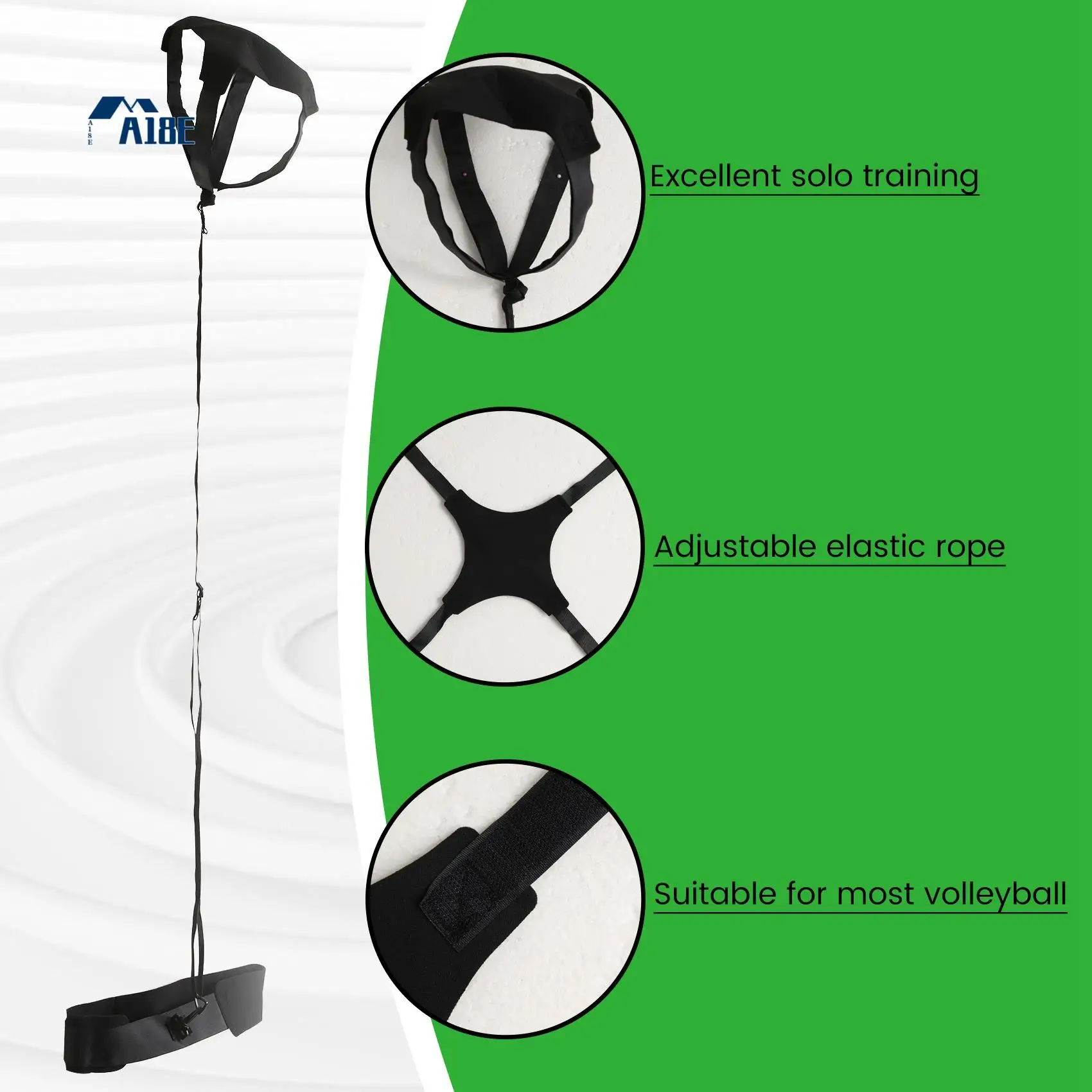 

A18E-Volleyball Training Equipment, Practice Trainer For Football,Serve And Spike Trainer For Beginners And Volleyball Player