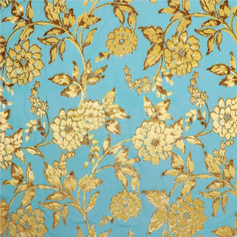 Vestido feito sob medida de alta qualidade e cheongsam feito de tecido de viscose jacquard brocado de veludo tecido