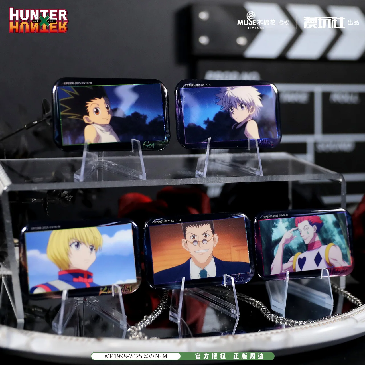Hunter x Hunter Gon Freecss Killua Zoldyck Kurapika Chrollo China Official Authorization TV Scenes Rectangular Badge
