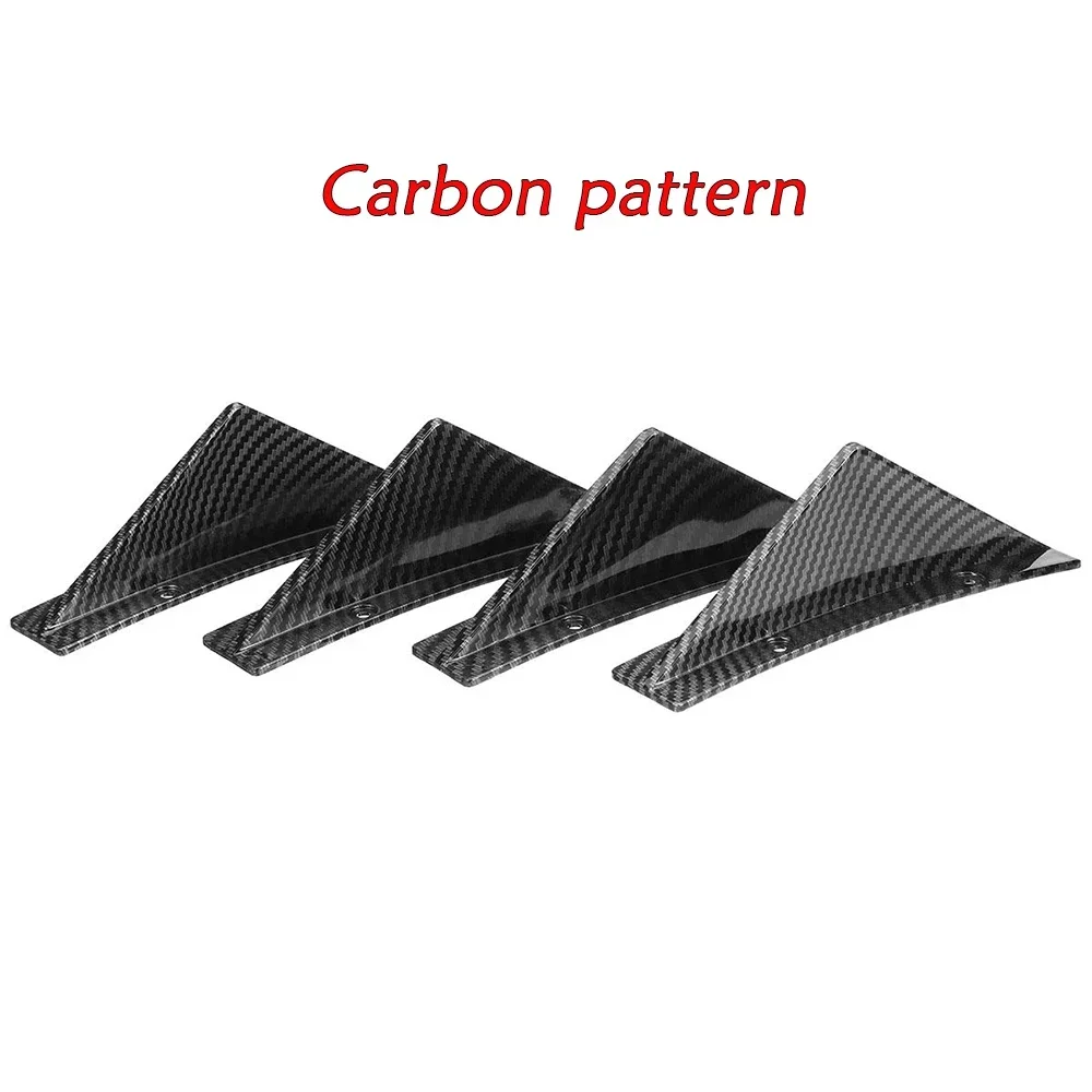 Curved Rear Bumper Shark Fins Aprons Diffuser Spoiler Universal For Volkswagen VW GOLF MK5 MK6 MK7 MK7.5 MK8 Car Accessories