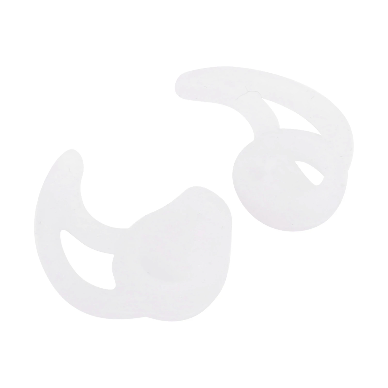 ZK40 5 paia di auricolari Earmold tappi per le orecchie con condotto d'aria in silicone bianco morbido e confortevole da indossare per auricolari walkie talkie