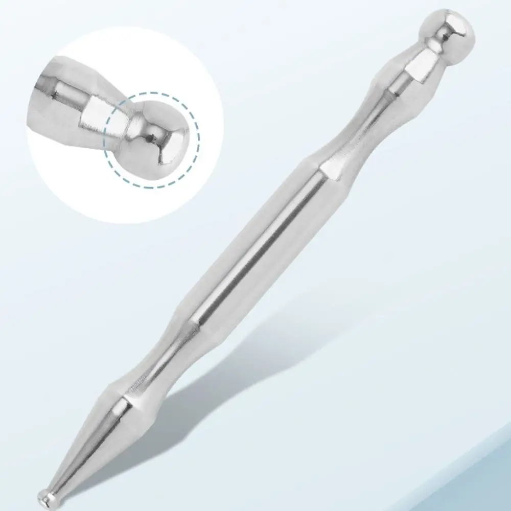 

Ручка для акупунктуры из нержавеющей стали, дизайн с двойной головкой, инструмент для самостоятельного ухода, массажер с двойной головкой, продукт для глубоких тканей