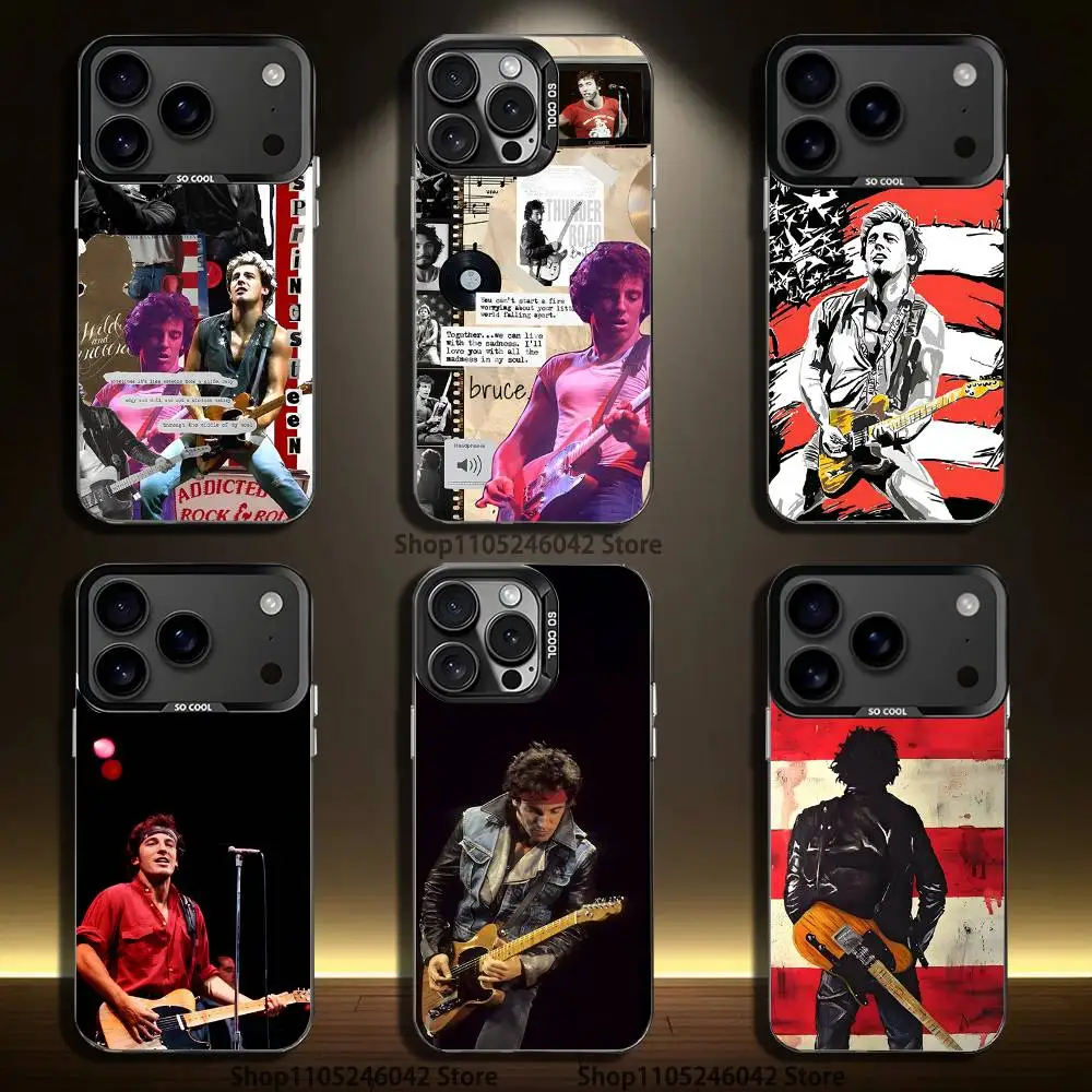 

Rock Singer B-Bruce Springsteen For Black Candy Matte Cover iPhone 17,16,15,14,13,12,11,Pro,MAX,Plus