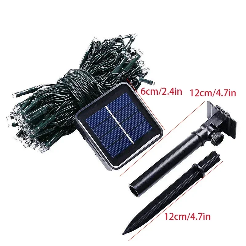 في الهواء الطلق الشمسية وامض LED سلسلة أضواء جليد ضوء فناء حديقة زهرة السرير الشاطئ فيلا المناظر الطبيعية جو الديكور