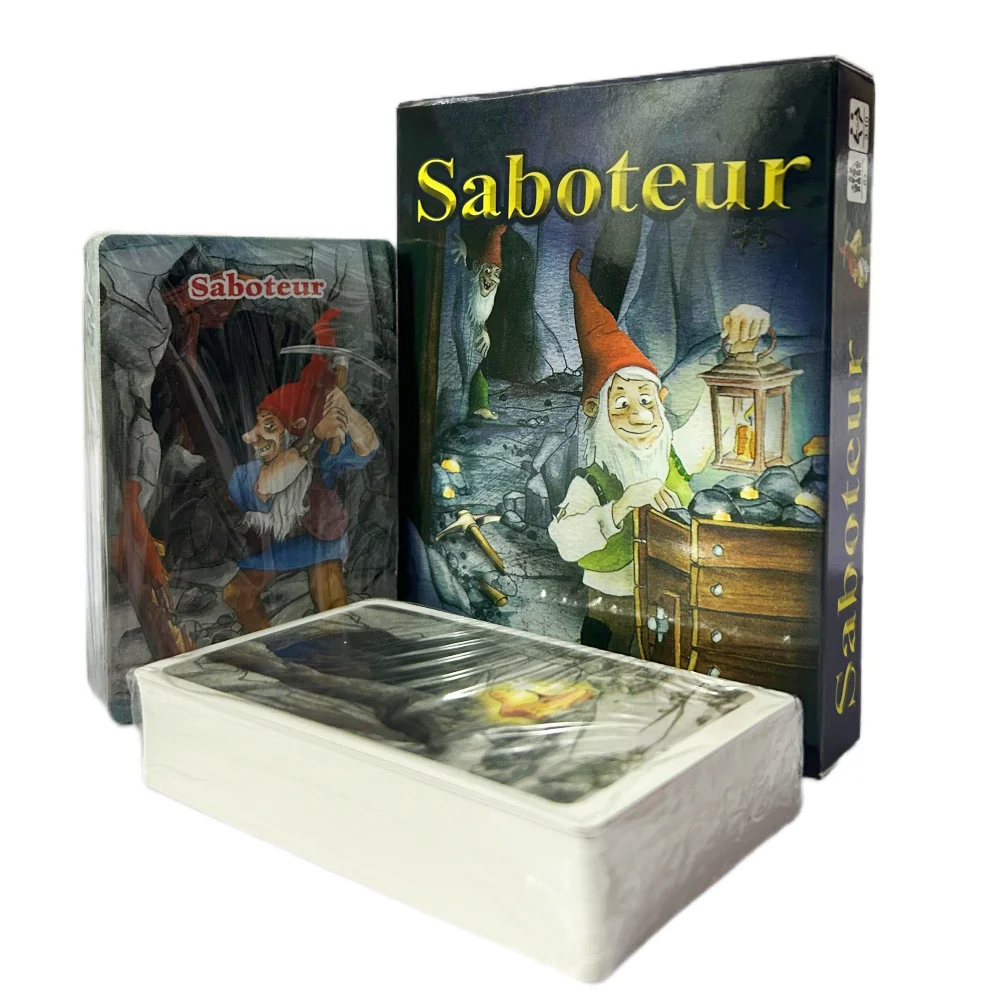 Saboteur 1&2 Cards Game Table Games Funny Board Card Games for Families Party Gold Mine Digging Miner Board Deck