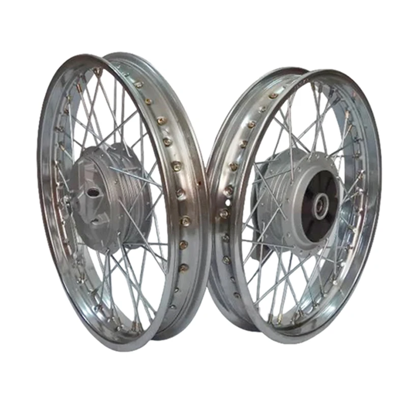 Motorcycle Wheel Rim Complete With Panel for Yamaha Jianshe for ybr125 JYM125-2-3-7-9 JS125 Front/Rear Drum Brake 1.85-18 Wheel