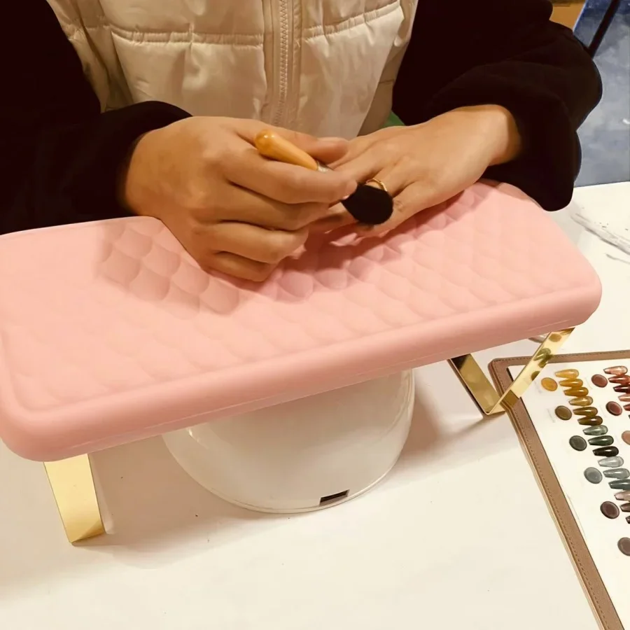 New Ultra-Soft Manicure Armrest Support with Memory Foam and Leather, European and American Style Large Hand Pillow Armrest,