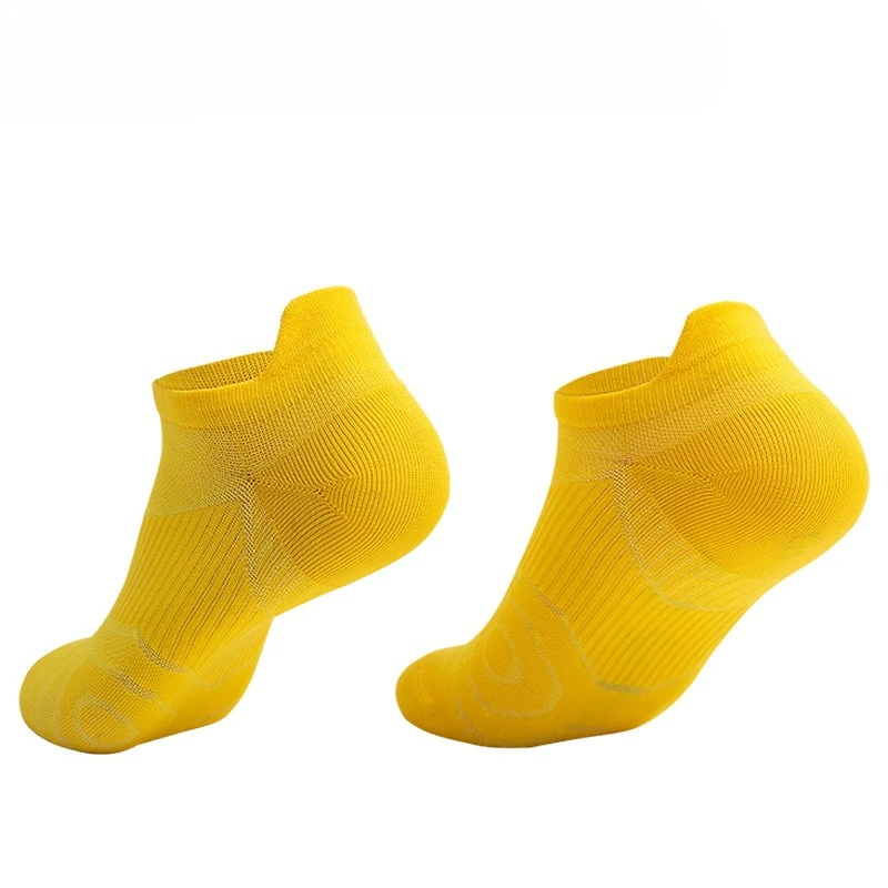 1/9 Pairs Outdoor Fitness Running Towel Bottom Sports Socks Short Tube Shallow Mouth Thin Style Solid Color Breathable Socks view 5