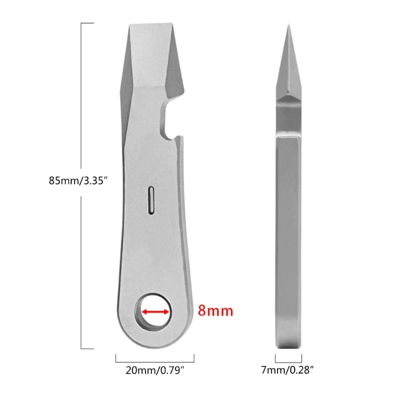 ไทเทเนียมอัลลอยด์เปิดขวดสำหรับ Crowbars ที่เปิดขวด Pocket Pry Bar เครื่องดึงเล็บ M4YD