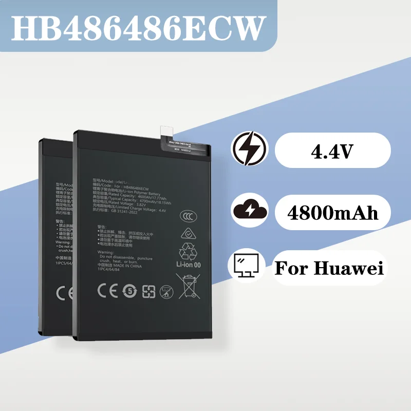 

High Capacity 4800mAh Battery for Huawei P30 P30Pro P30P 4.4V Mobile Phone Replacement Battery