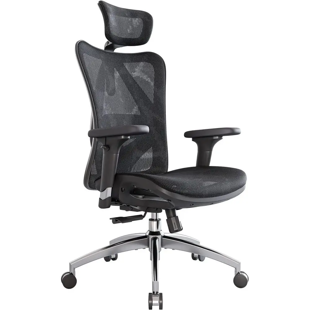 

Ergonomic High-Back Mesh Office Chair with 3D Armrests, Lumbar Support, Adjustable Features, Comfortable for Big & Tall, Support