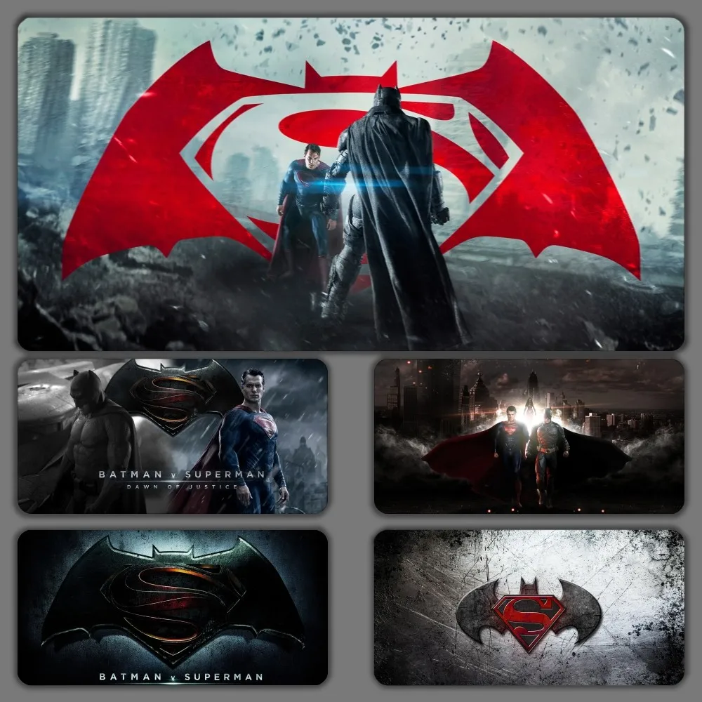 BEAST KINGDOM Batman vs Superman Mousepad Large Gaming Compute Gamer PC Keyboard Mouse Mat