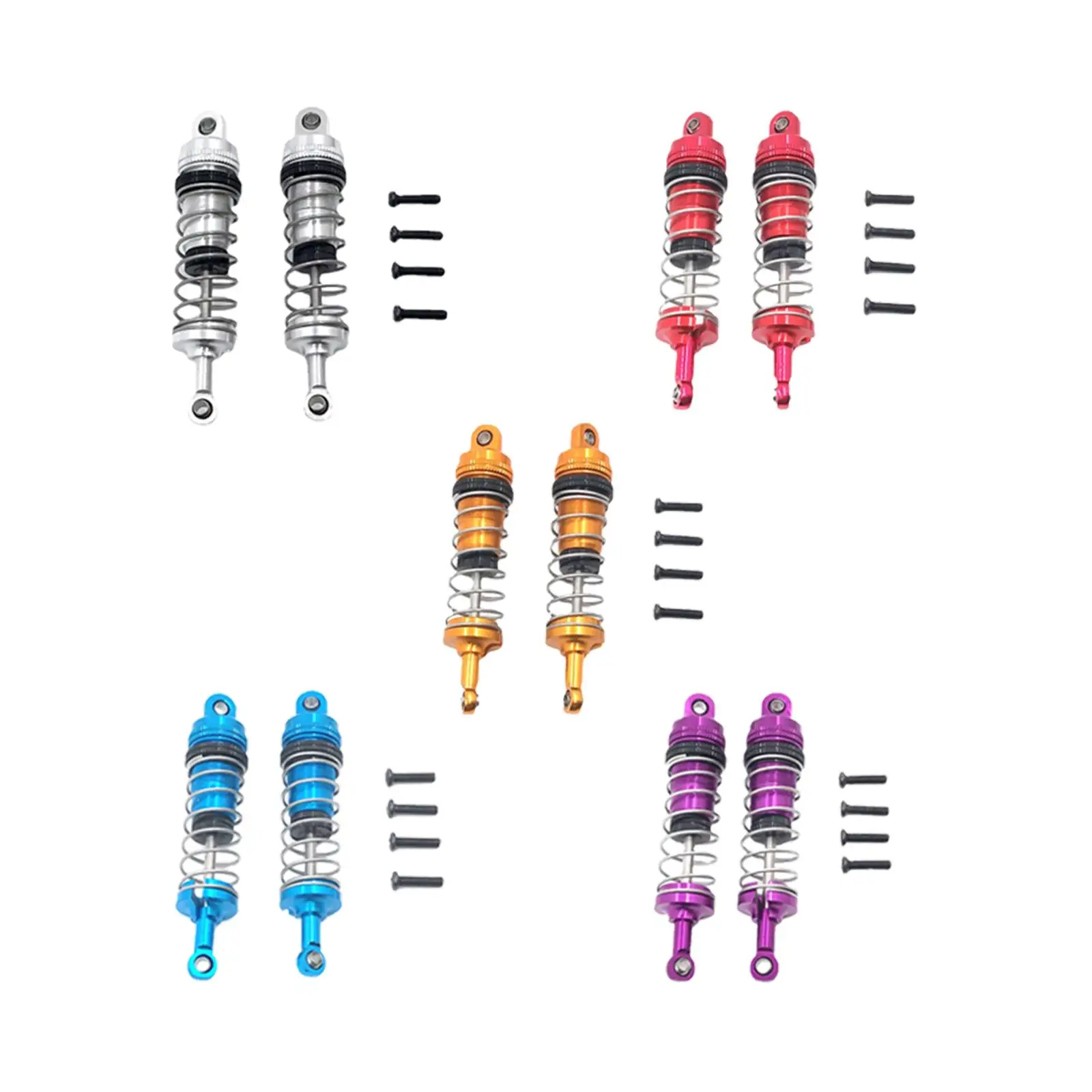 

Амортизатор для радиоуправляемого автомобиля, 2 шт., металлический амортизатор для радиоуправляемого автомобиля для 1:14 WLtoys 144001