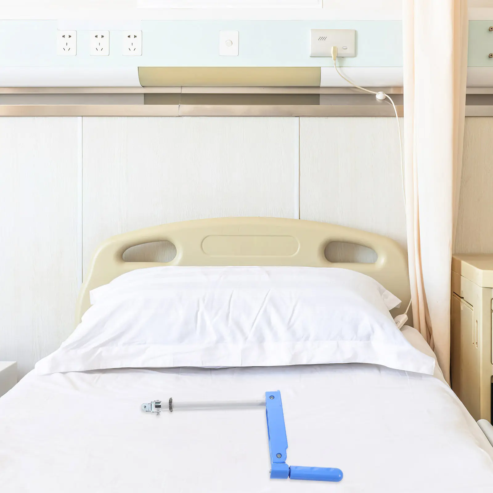 

Nursing Bed Hand Crank Handle Adjustable Ergonomic Durable Replacement Part Semi Electric Bed Patient Care Crank Handle