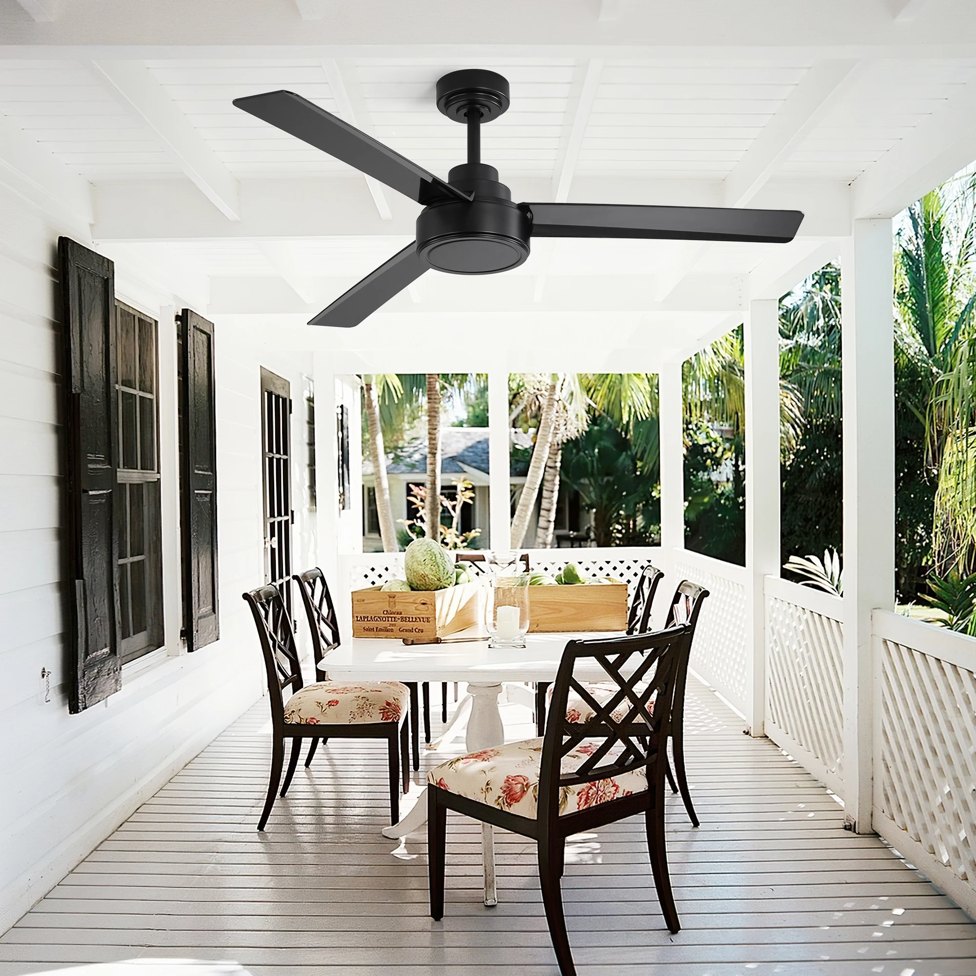 Sofucor  52-inch DC 6-Speed Wind Ceiling Fans With Remote Control Without Light Home Fan