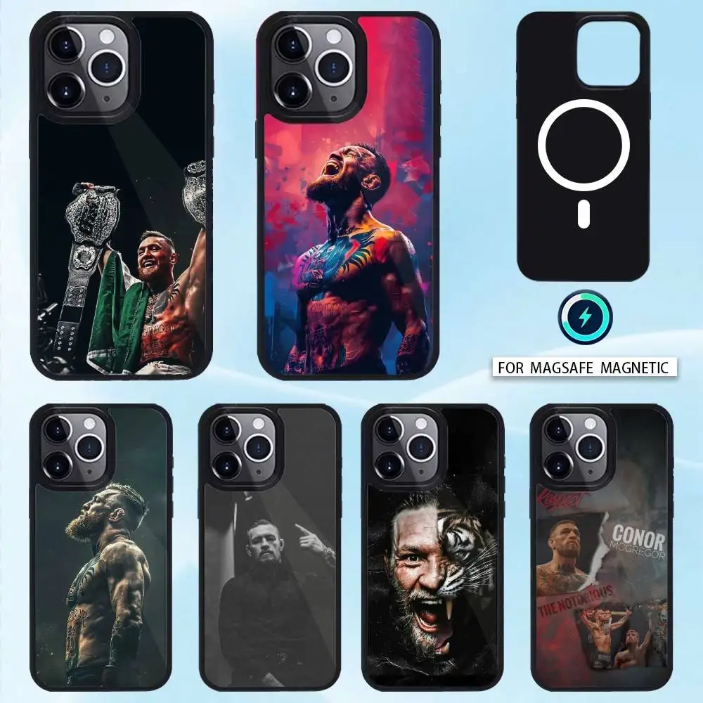 

K-Konor U-Ufc Magregor Phone Case For iPhone 16,15,14,13,12,11,Plus,Pro,Max Magsafe Magnetic Wireless Charging