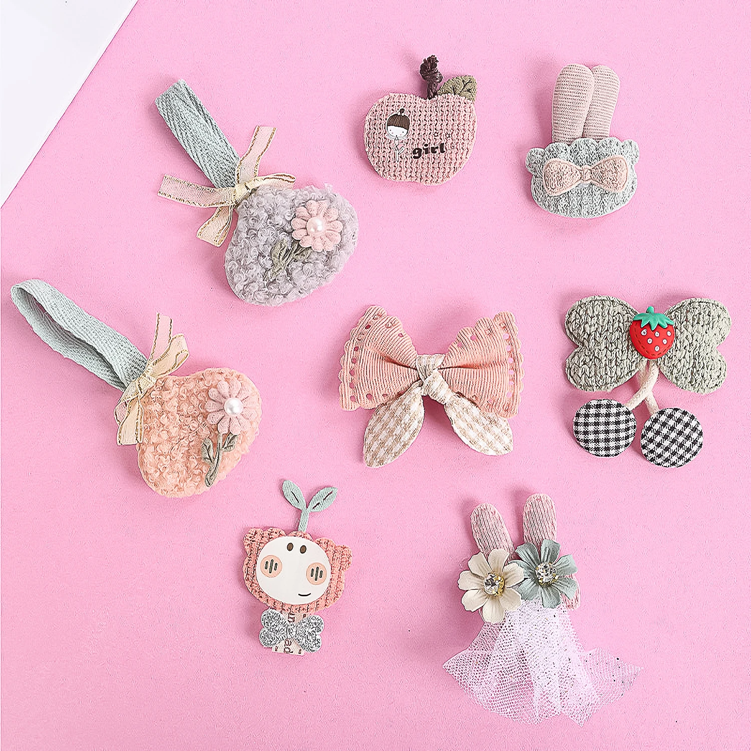 Cute Hair Accessories And Decorative Items In Refreshing Style Decorative Stickers For Phone Cases Bags Diy Accessory For Girl