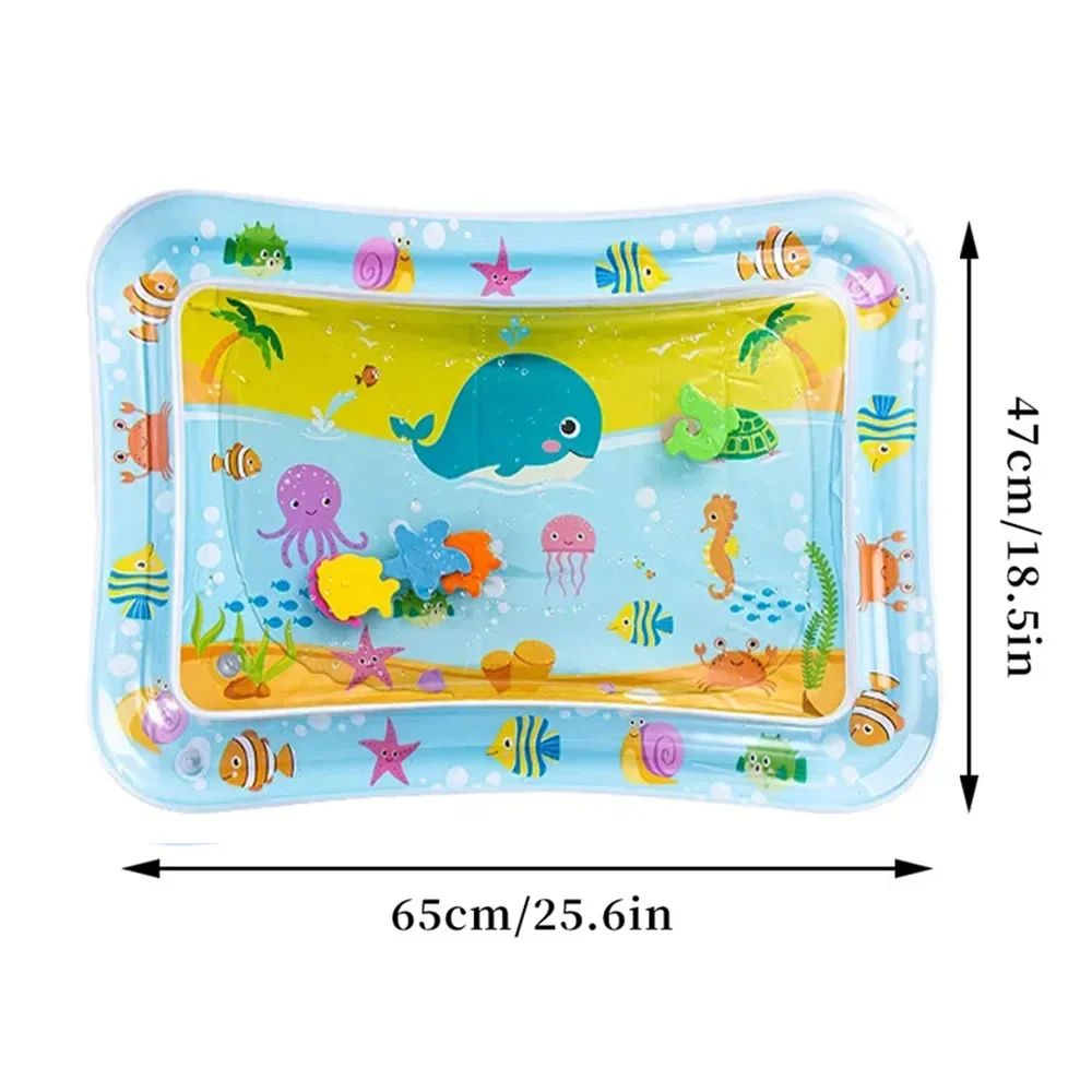 Baby Inflatable Water Play Mat – Tummy Time Toddler Activity Pad, Early Development Sensory Toy for Infants view 5