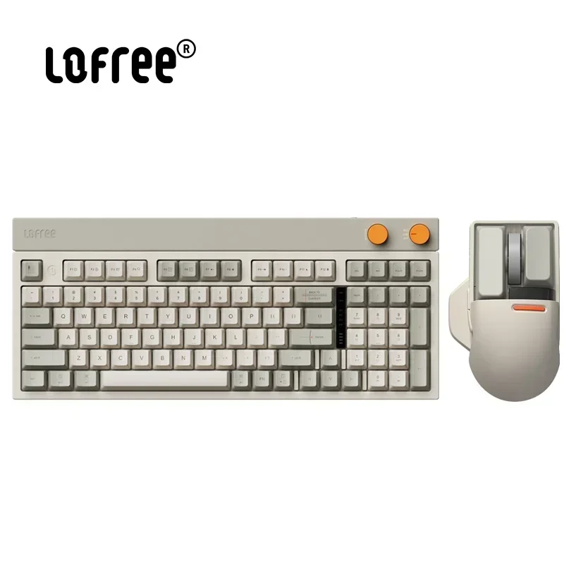 LOFREE Block Keyboard OLED Display Screen 98key 3 Mode Keyboard 2.4G Wireless Mouse Bluetooth&Wired Compatible for Laptop Pc