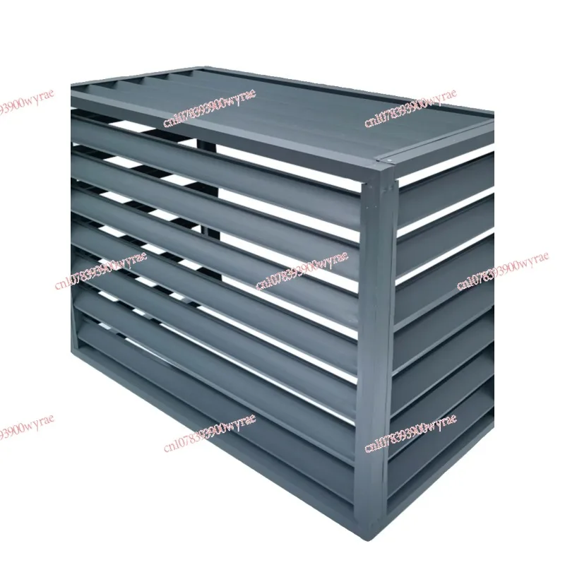 Outdoor Shielding Guardrail Rain and Sun Protection Aluminum Alloy Air Conditioner Outer Machine Protective Cover