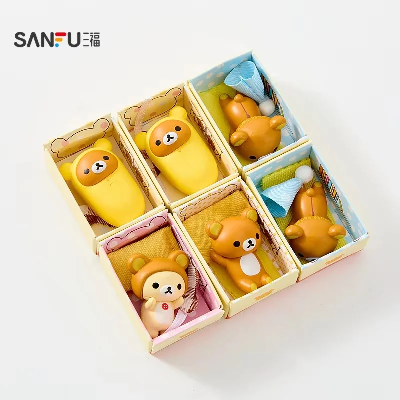 Sanfu Authentic Rilakkuma Candy Box Mini Blind Mystery Box Kawaii Cute Collectible Figure Desktop Decor Gift For Women view 5