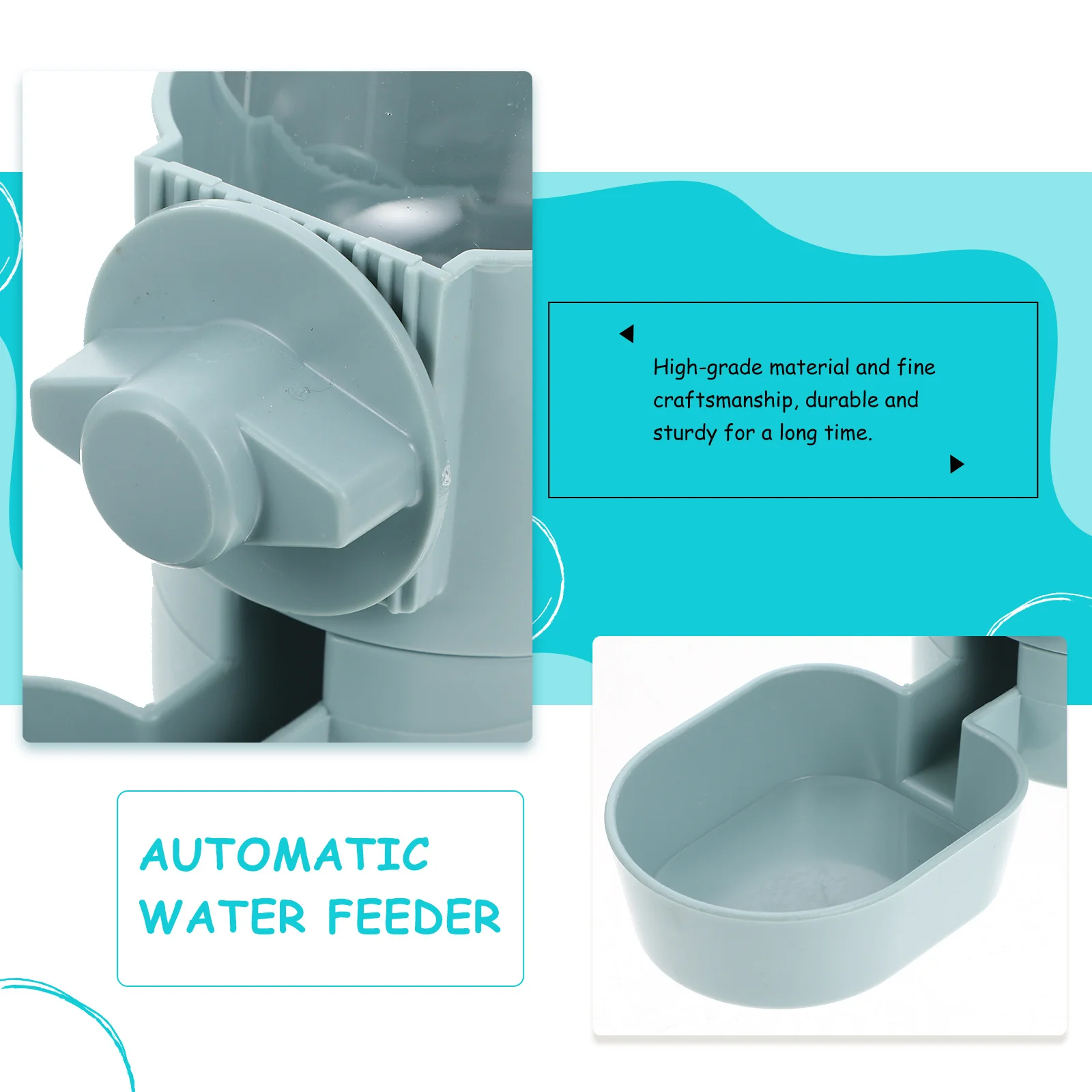 

Automatic Pet Water Feeder For Cats Dogs Rabbits Indoor Cage Hanging Dispenser Durable Drink Bottle Holder