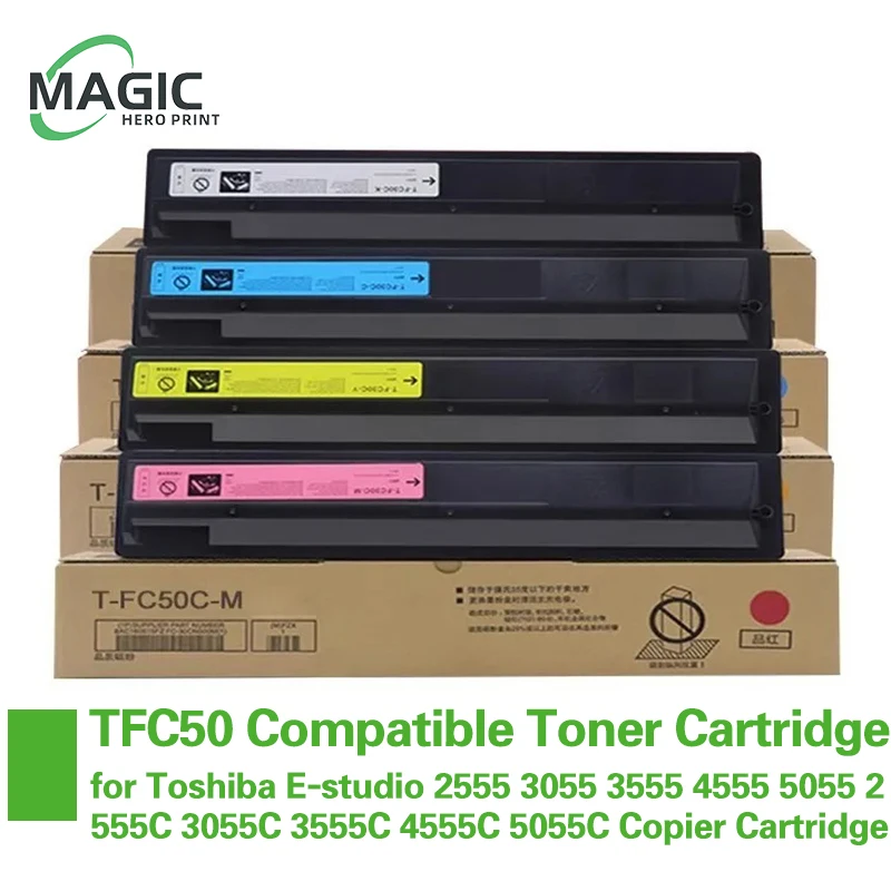 T-FC50 TFC50 Toner Cartridge for Toshiba E-studio 2555 3055 3555 4555 5055 2555C 3055C 3555C 4555C 5055C Copier Cartridge