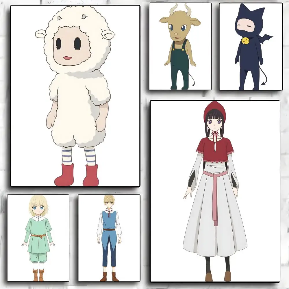 

Anime Champignon Witch Poster HD Art Mural Waterproof Wall Decor Durable DIY Home Decoration for Living Room Bedroom