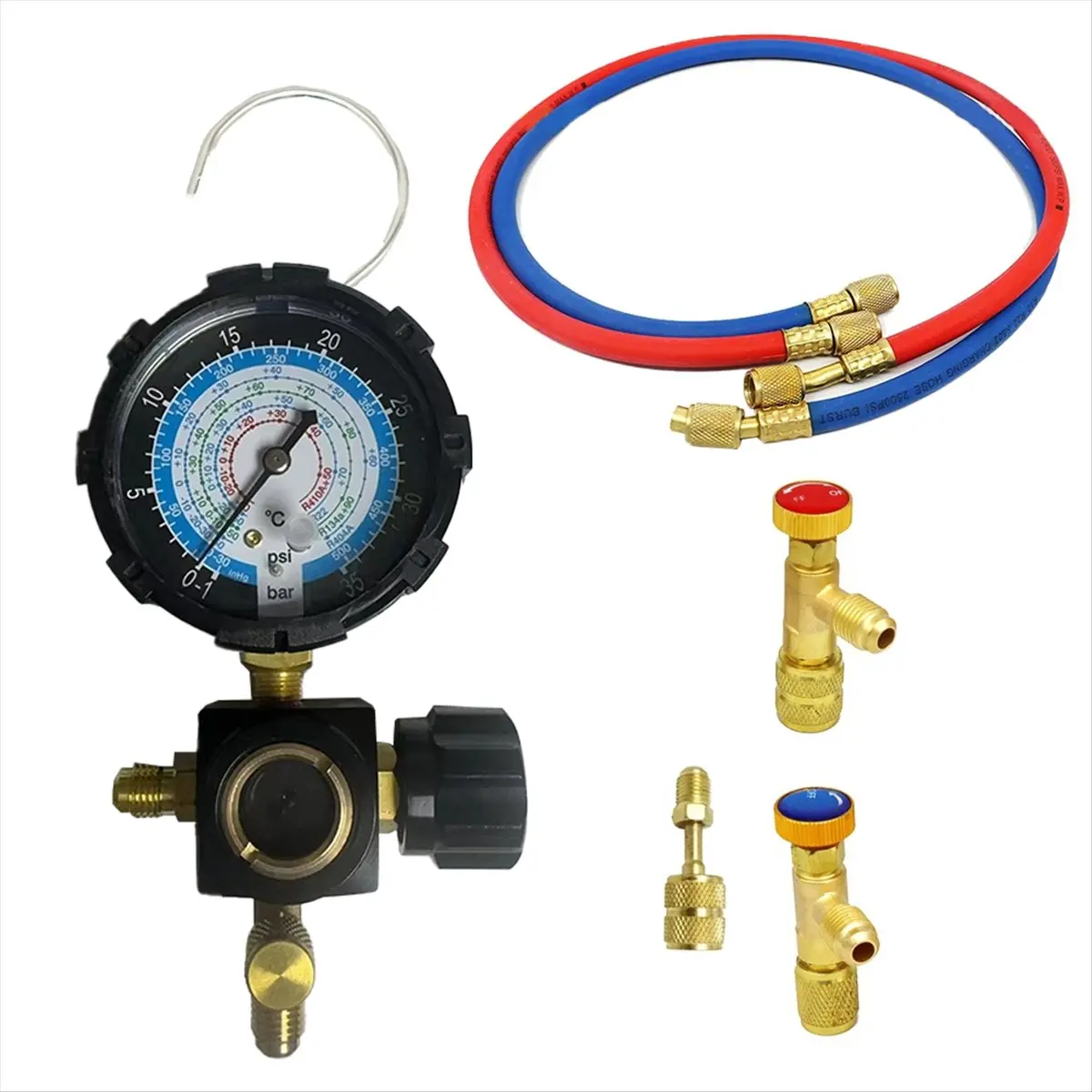 DT56 R134A Low Side Pressure Gauge R410A R22 R404A Single Manifold Gauge for Air Condition Refrigerant Charging Low