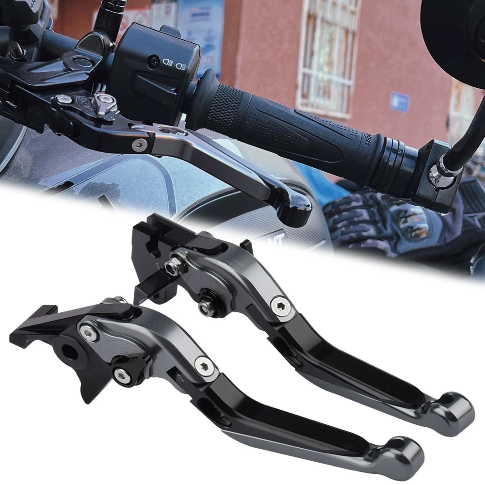 Palancas de embrague de freno plegables extensibles para Bonneville T120/T100/Negro/Nero 2016-2022 1050 Speed Triple R SpeedTriple